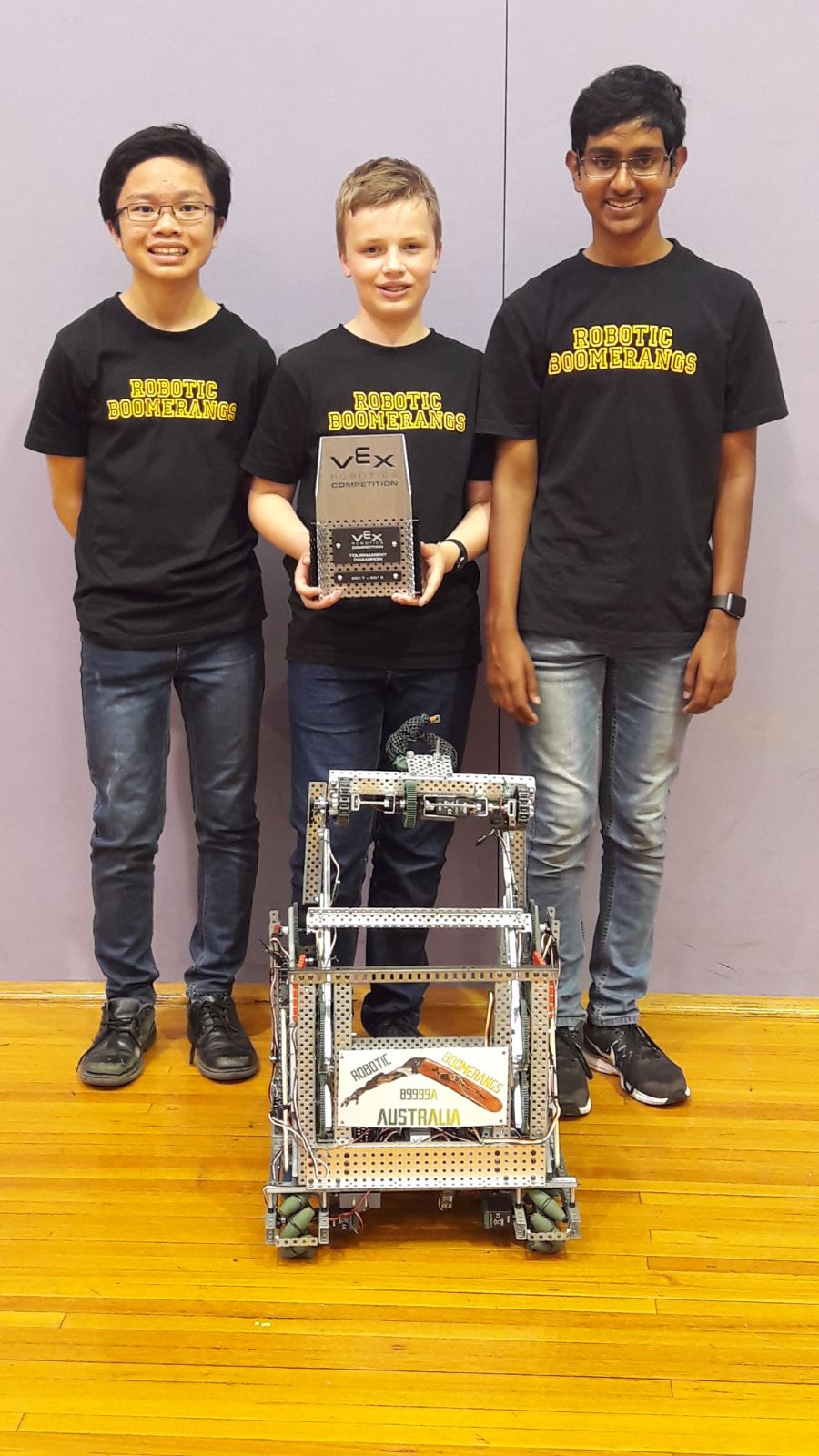 Team Robotic Boomerangs wins top award!