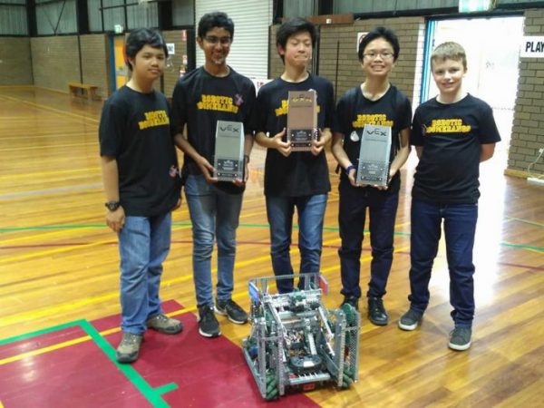 Team Robotic Boomerangs wins three awards at Vex Robotics Nationals