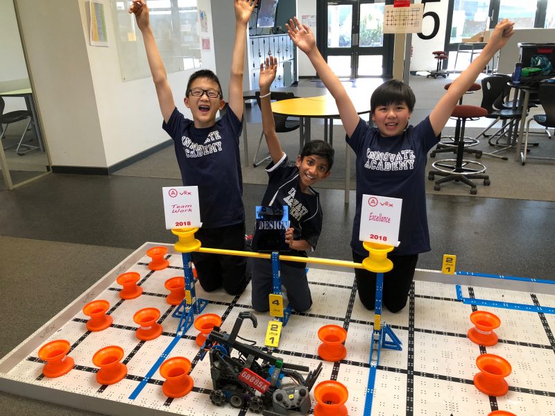 Innovate Team 68885A wins two awards at VEX IQ Robotics Competition