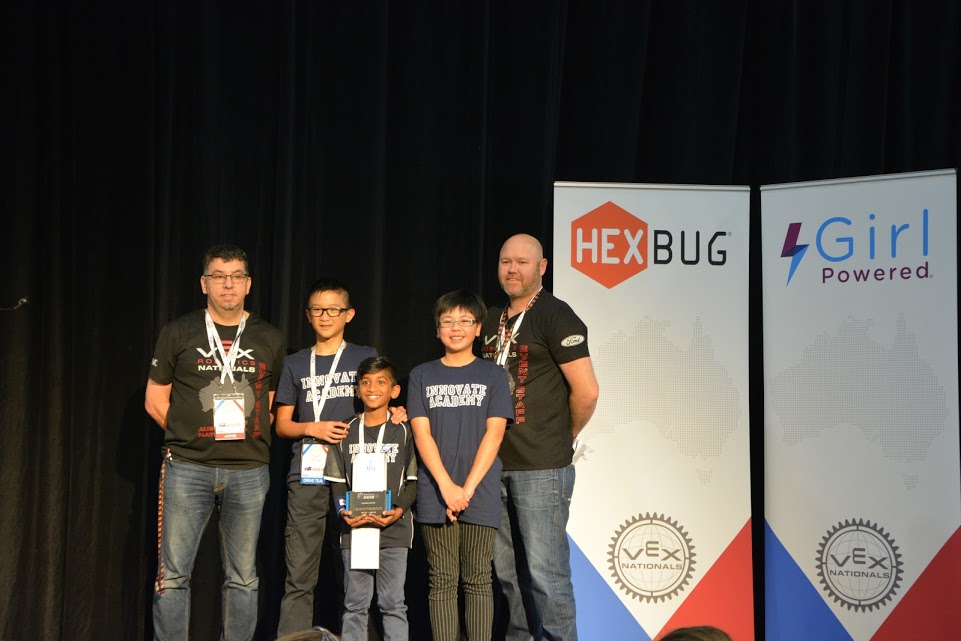 Team 68885A wins Judges Award at VEX Robotics National Championships